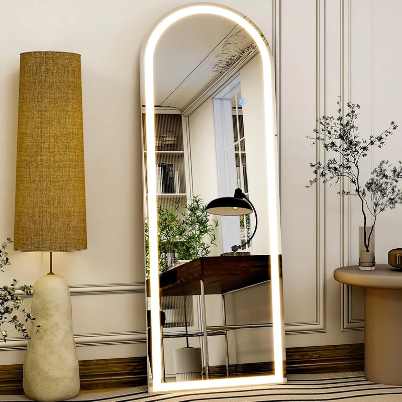 GLSLAND 20×56 Arched LED Full Length Mirror with Lights