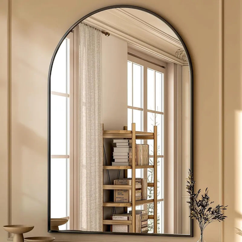 GLSLAND 26×38 inch Arch Bathroom Mirror