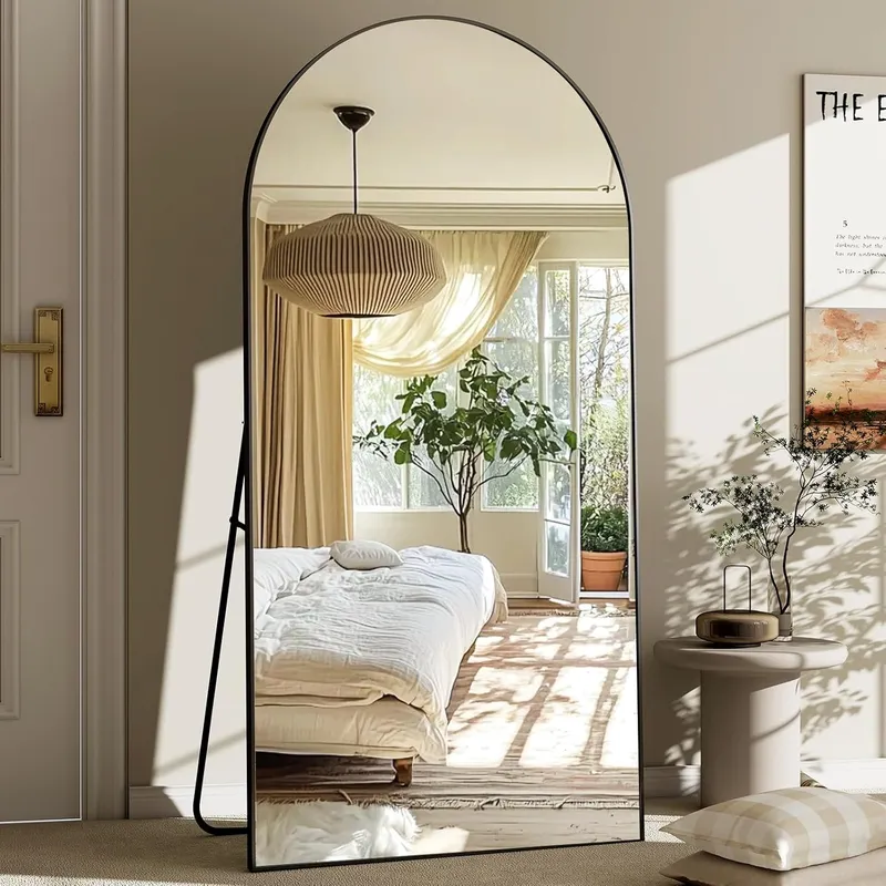 GLSLAND-30×71 inch Wall Mount Arched Full Length Mirror