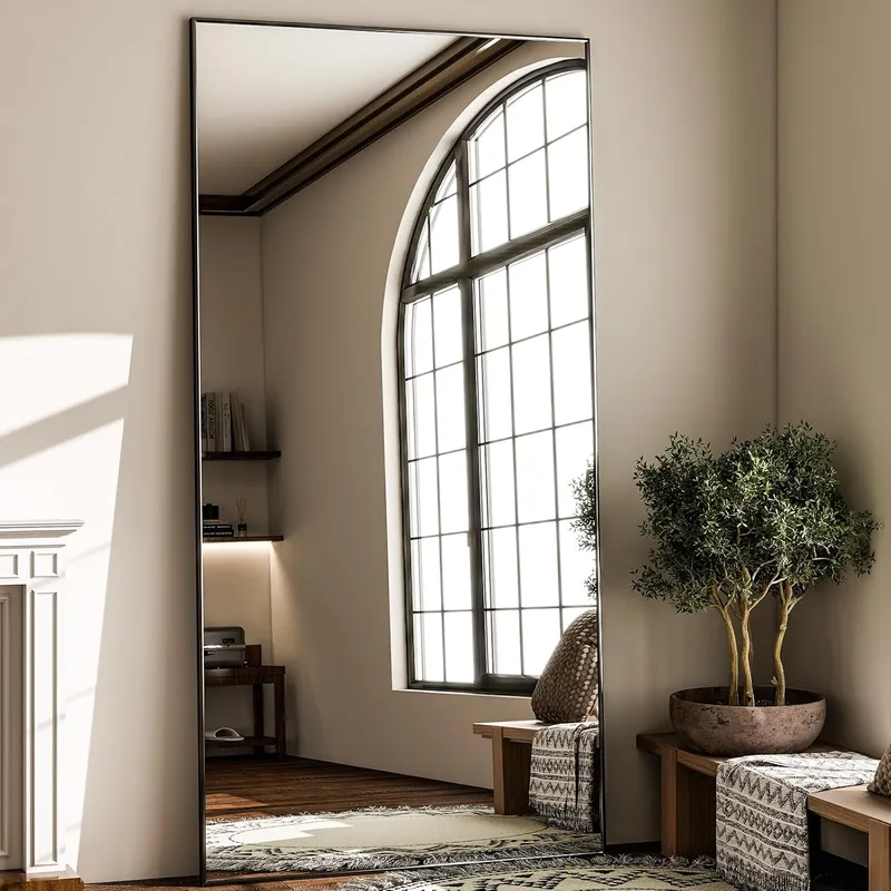GLSLAND 71×31 Full Length Mirror Extra Large Hanging or Leaning Rectangle Mirror