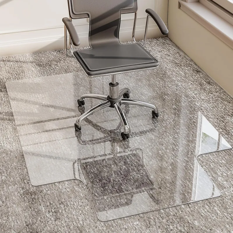GLSLAND Irregular Tempered Glass Floor Mat