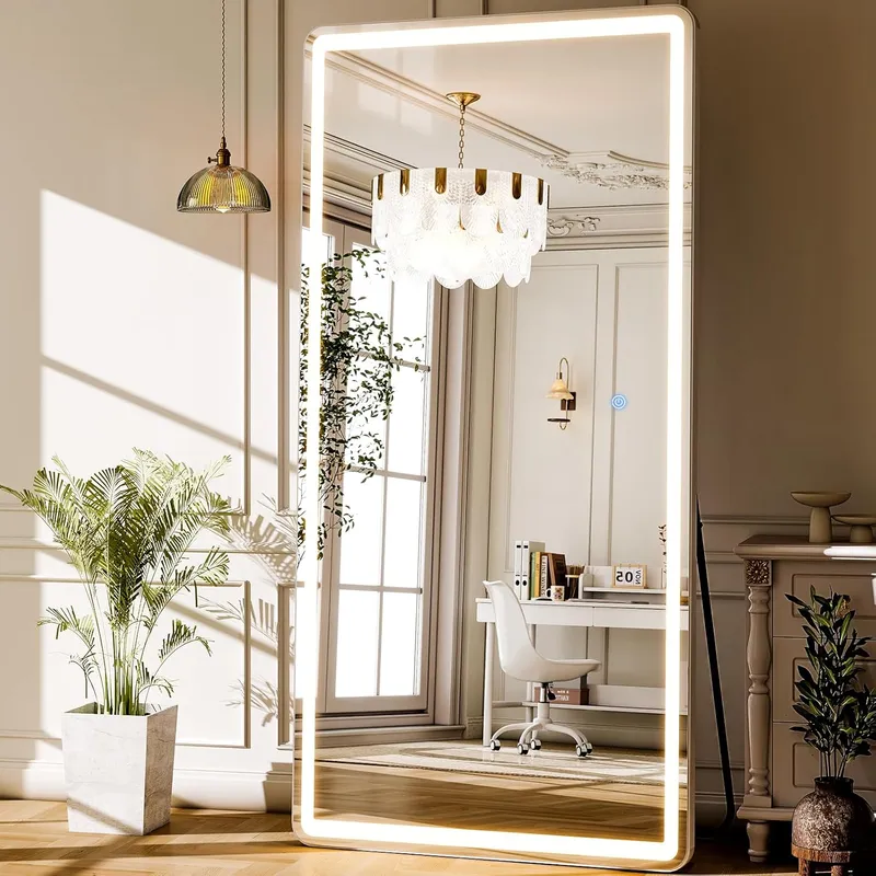 GLSLAND LED Full Length Mirror 71×32 inch